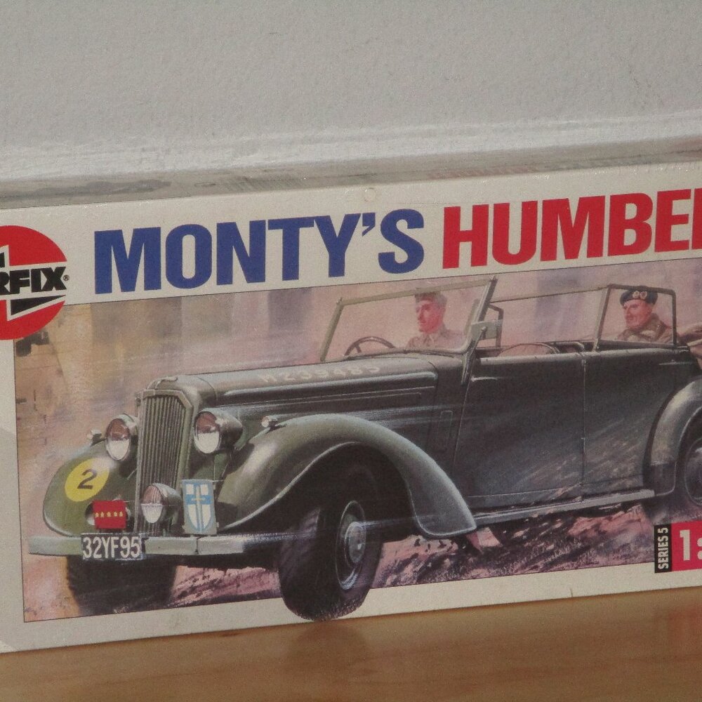 Airfix Monty's Humber WWII British Staff Car With Driver and Monty Figures New